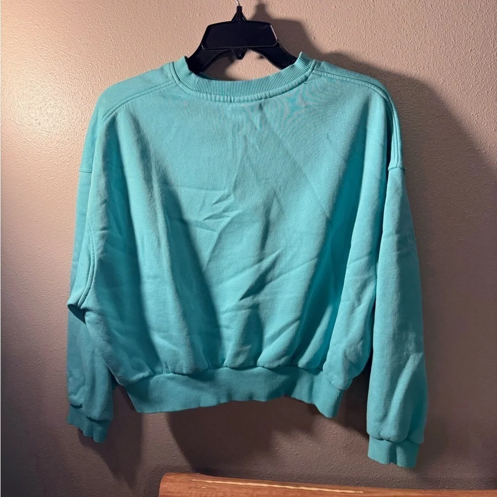 Nike Aqua Crewneck cropped Sweatshirt